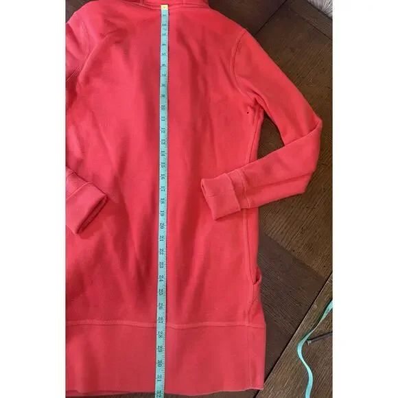 Nike Running Hoodie Women’s Size M Orange Long Cross Zip - Picture 8 of 10